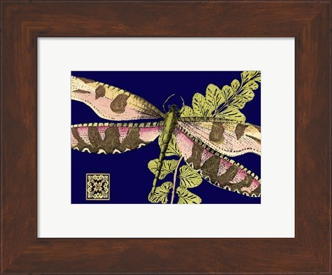 Framed Mini Shimmering Dragonfly IV Print