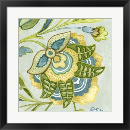 Framed Decorative Golden Bloom IV Print