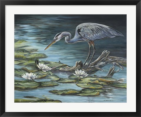 Framed Heron Haven Print