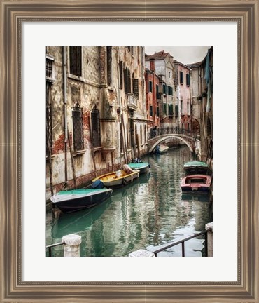 Framed Six Boats Print