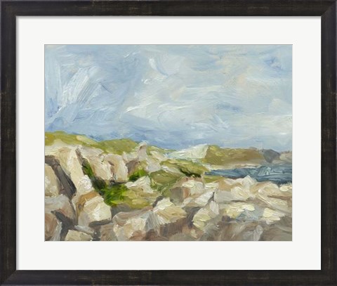 Framed Impasto Mountainside IV Print