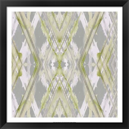 Framed Argyle Watercolor I Print