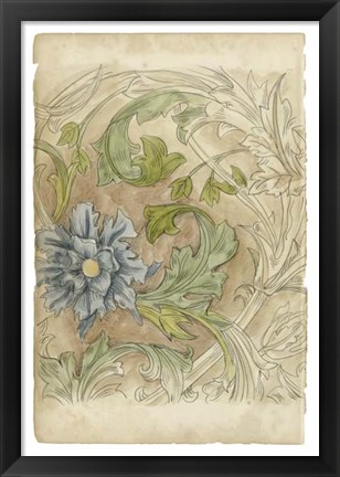 Framed Floral Pattern Study IV Print