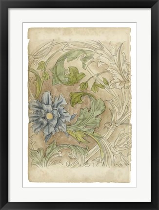 Framed Floral Pattern Study IV Print