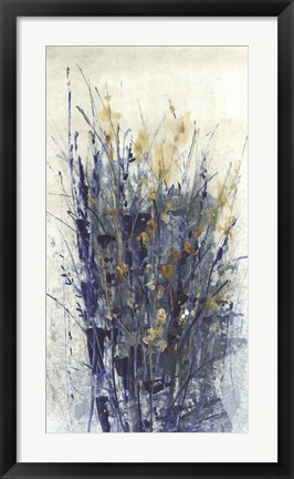 Framed Indigo Floral II Print