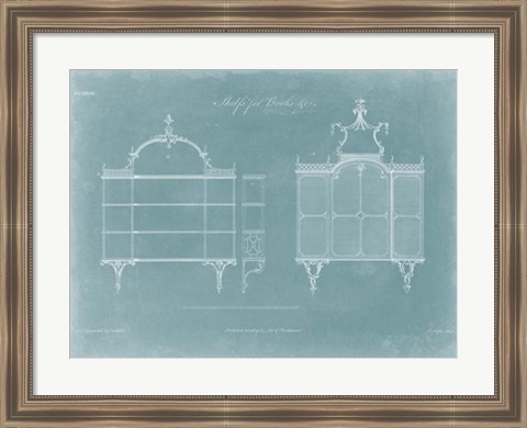 Framed Shelves for Books Print