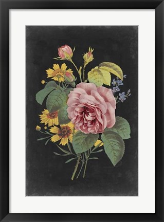 Framed Rose Bouquet II Print