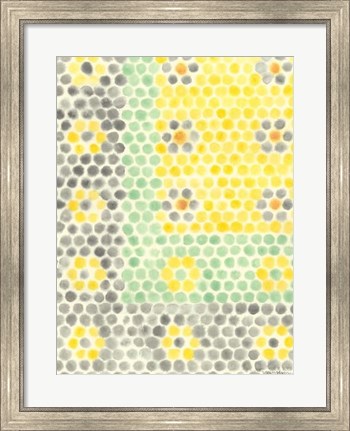 Framed Floral Linoleum II Print