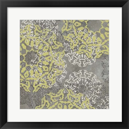 Framed Rosette Profusion II Print