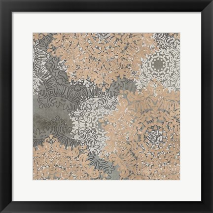 Framed Rosette Profusion III Print