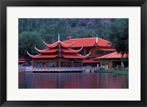 Framed Pakistan, Skardu Region. Shangri La Lodge Print