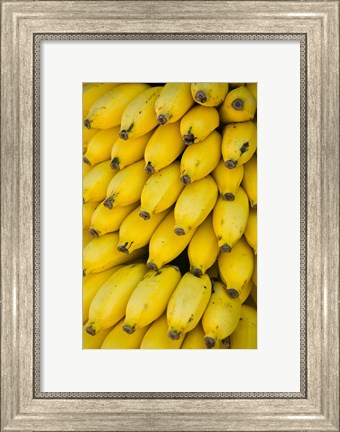 Framed Oman, Dhofar Region, Salalah. Local bananas for Sale Print