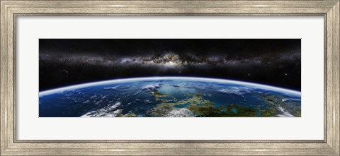 Framed Artist&#39;s concept of an extraterrestrial planet Print