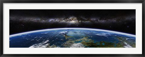 Framed Artist&#39;s concept of an extraterrestrial planet Print