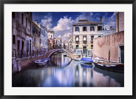 Framed Venetian canal, Venice, Italy Print