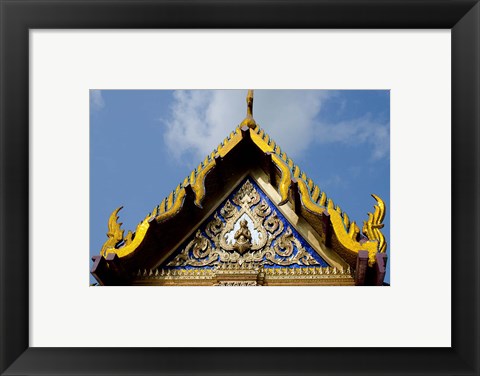 Framed Royal Monastery of Emerald Buddha, Grand Palace, Wat Phra Keo, Bangkok, Thailand Print