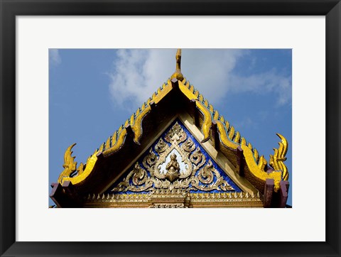 Framed Royal Monastery of Emerald Buddha, Grand Palace, Wat Phra Keo, Bangkok, Thailand Print