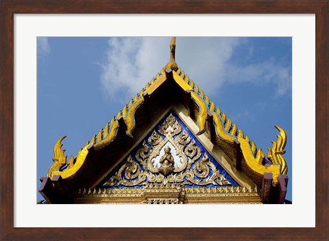 Framed Royal Monastery of Emerald Buddha, Grand Palace, Wat Phra Keo, Bangkok, Thailand Print