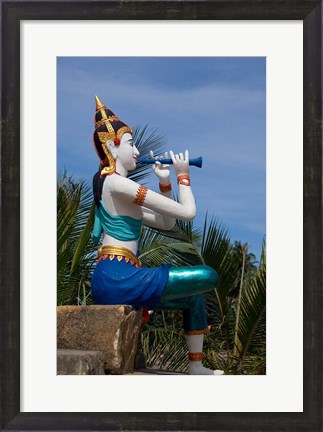 Framed Thailand, Ko Samui, Thai goddess statue Print