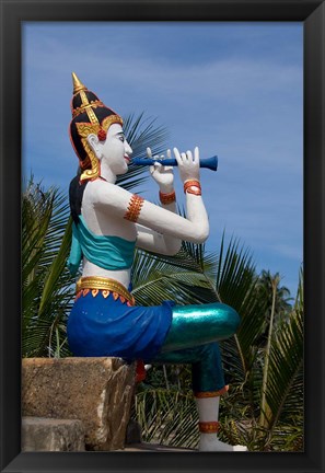 Framed Thailand, Ko Samui, Thai goddess statue Print