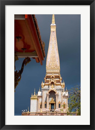 Framed Wat Chalong Buddhist Monastery, Phuket, Thailand Print