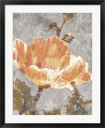 Framed Spice Poppy I Print