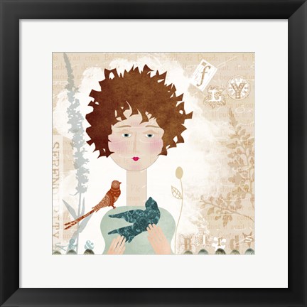 Framed Fly Birds Print