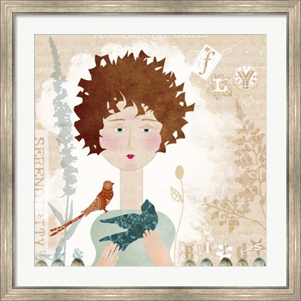 Framed Fly Birds Print