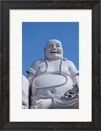 Framed Big Happy Buddha statue, My Tho, Vietnam Print