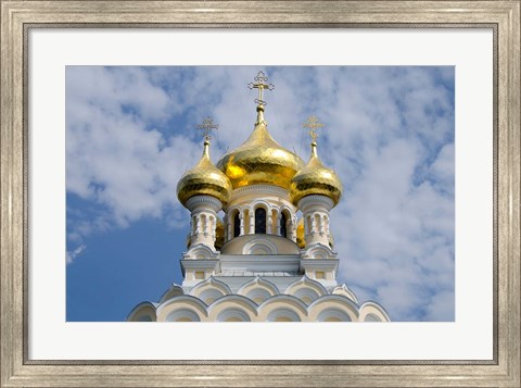 Framed Saint Alexander Nevsky Cathedral, Yalta, Ukraine Print