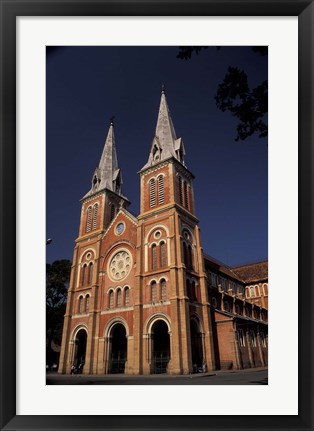 Framed Notre Dame Cathedral, Saigon, Vietnam Print