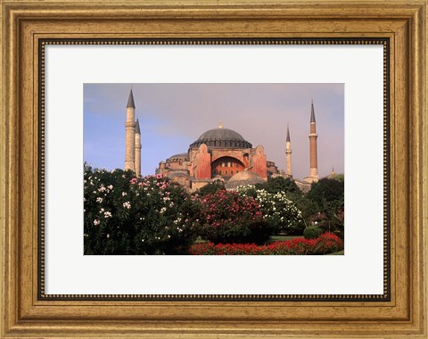 Framed Saint Sophia Church, Hagai Sophia, Istanbul, Turkey Print