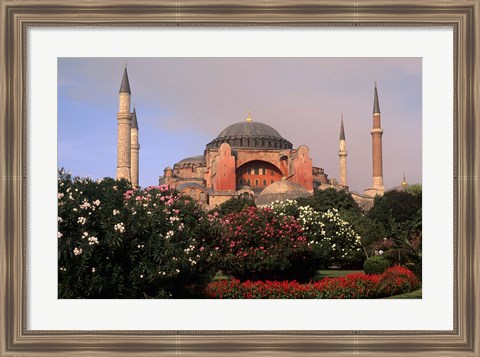 Framed Saint Sophia Church, Hagai Sophia, Istanbul, Turkey Print