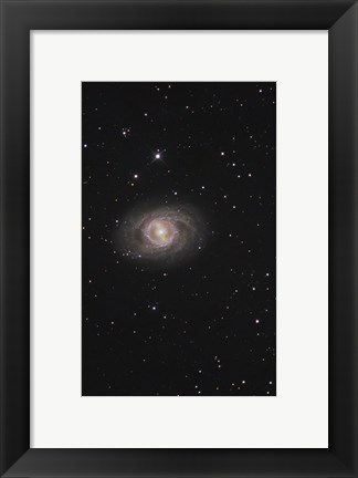 Framed Messier 95, A Barred Spiral Galaxy in the Constellation Leo Print