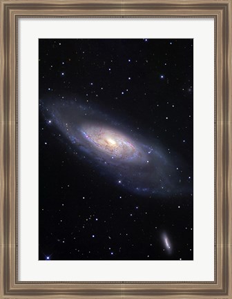 Framed Messier 106, A Spiral Galaxy in the Constellation Canes Venatici Print