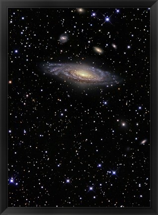 Framed NGC 7331, A Spiral Galaxy in the Constellation Pegasus Print