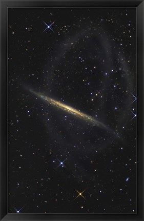 Framed Splinter Galaxy, Also Known as NGC 5907 Print