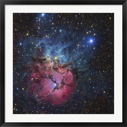 Framed Close up of The Trifid Nebula Print