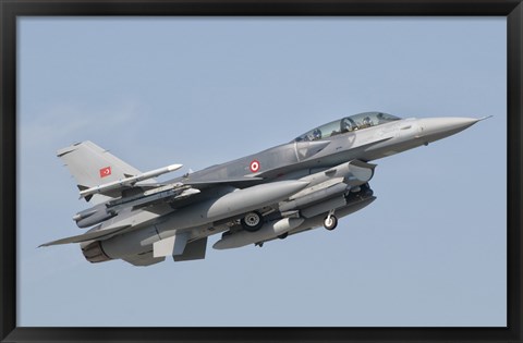 Framed Turkish-built F-16, Izmir Air Show in Turkey Print