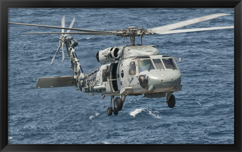 Framed US Navy SH-60F Seahawk Print