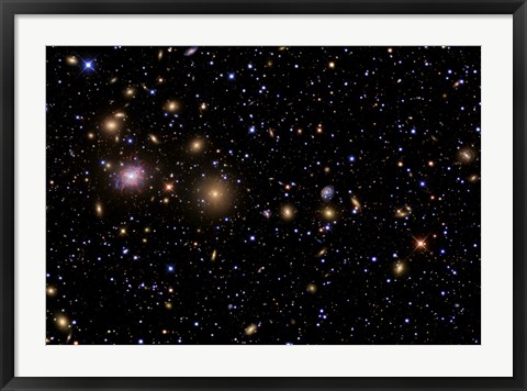 Framed Perseus Galaxy Cluster Print