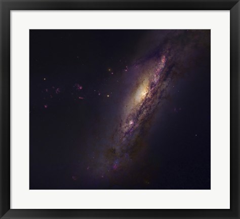 Framed Polar Ring Galaxy in Pisces Print