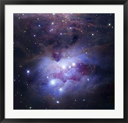 Framed Reflection Nebula Northeast of the Orion Nebula Print