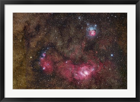 Framed Nebulosity in Sagittarius Print