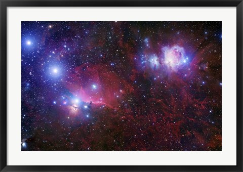 Framed Belt Stars of Orion Print