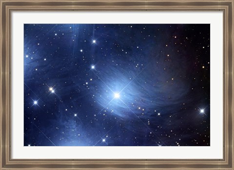 Framed Merope Nebulosity and IC 349 Print