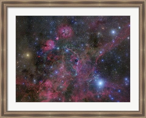 Framed Vela Supernova Remnant Print