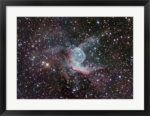 Framed Thor&#39;s Helmet in Canis Major Print