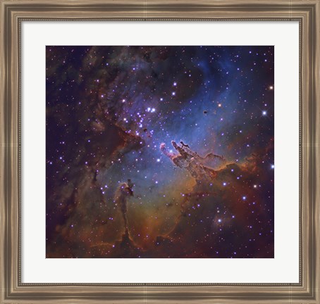 Framed Eagle Nebula in Serpens Print