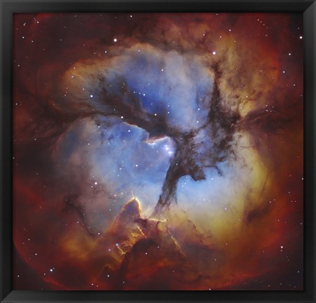 Framed Trifid Nebula in Sagittarius Print